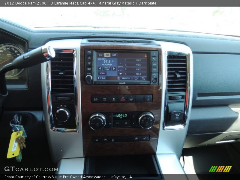 Mineral Gray Metallic / Dark Slate 2012 Dodge Ram 2500 HD Laramie Mega Cab 4x4