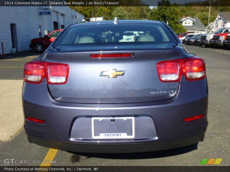 Atlantis Blue Metallic / Jet Black/Titanium 2014 Chevrolet Malibu LT