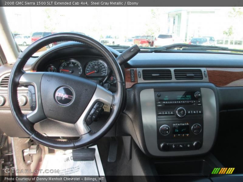 Steel Gray Metallic / Ebony 2008 GMC Sierra 1500 SLT Extended Cab 4x4