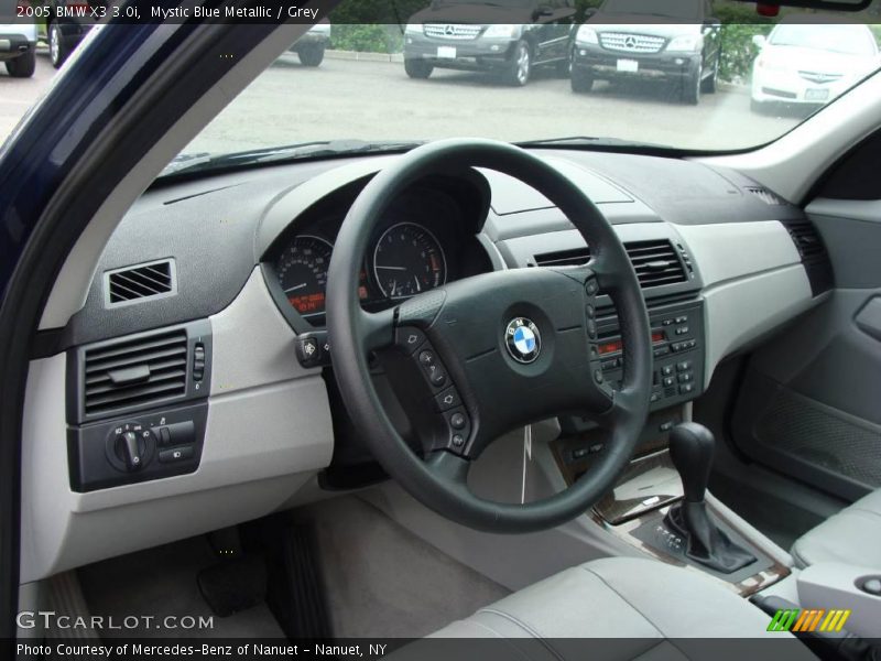 Mystic Blue Metallic / Grey 2005 BMW X3 3.0i