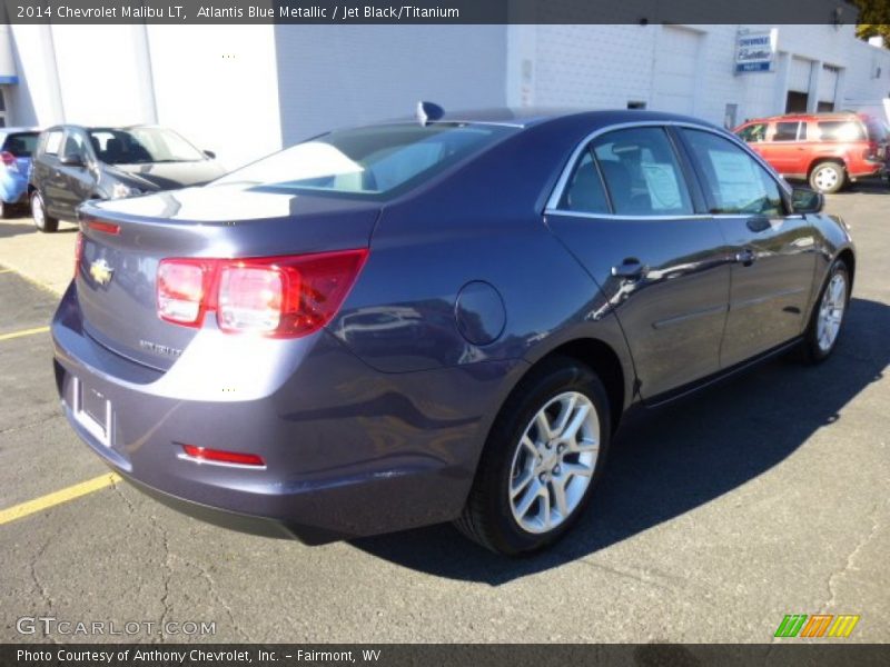 Atlantis Blue Metallic / Jet Black/Titanium 2014 Chevrolet Malibu LT