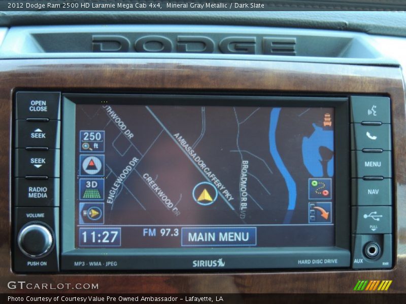 Mineral Gray Metallic / Dark Slate 2012 Dodge Ram 2500 HD Laramie Mega Cab 4x4