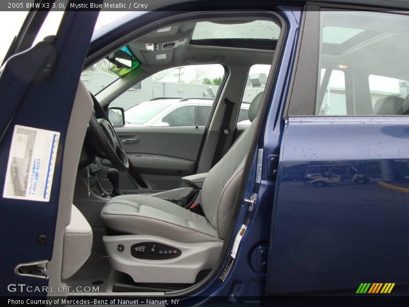 Mystic Blue Metallic / Grey 2005 BMW X3 3.0i