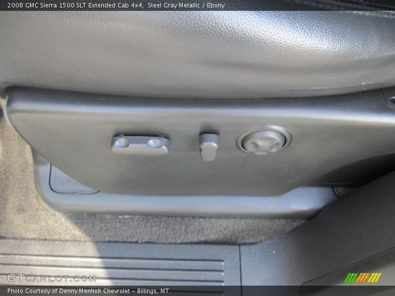 Steel Gray Metallic / Ebony 2008 GMC Sierra 1500 SLT Extended Cab 4x4