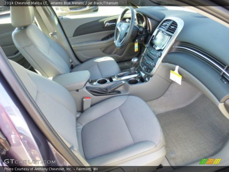 Atlantis Blue Metallic / Jet Black/Titanium 2014 Chevrolet Malibu LT