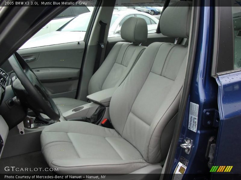Mystic Blue Metallic / Grey 2005 BMW X3 3.0i