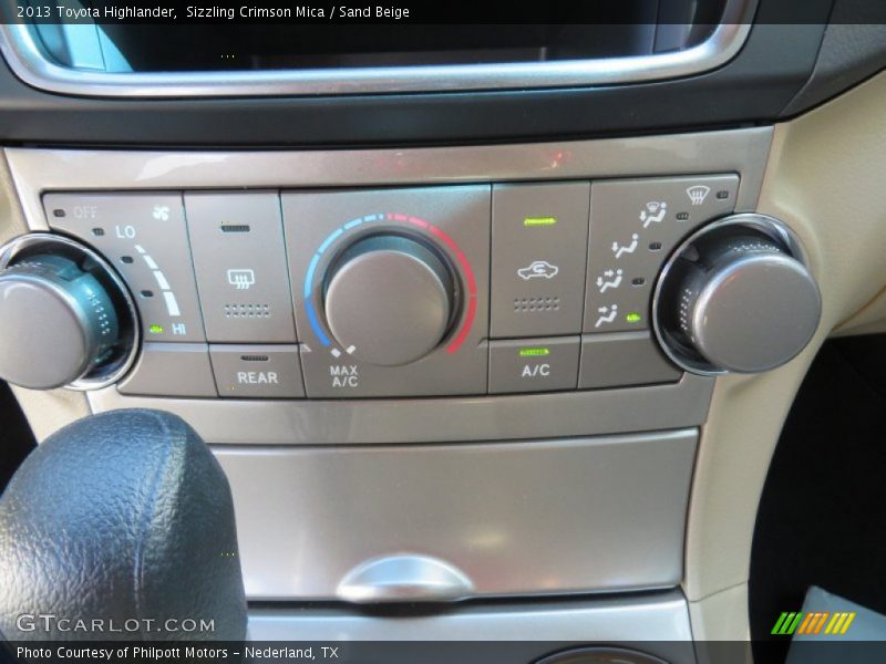 Sizzling Crimson Mica / Sand Beige 2013 Toyota Highlander