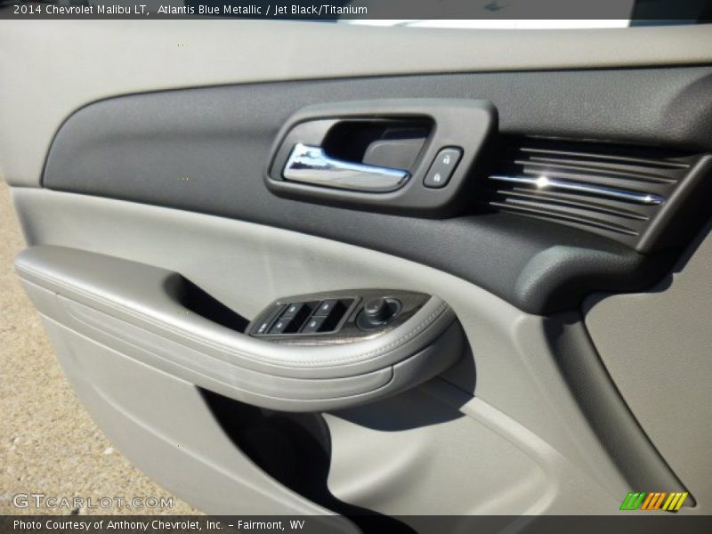 Atlantis Blue Metallic / Jet Black/Titanium 2014 Chevrolet Malibu LT