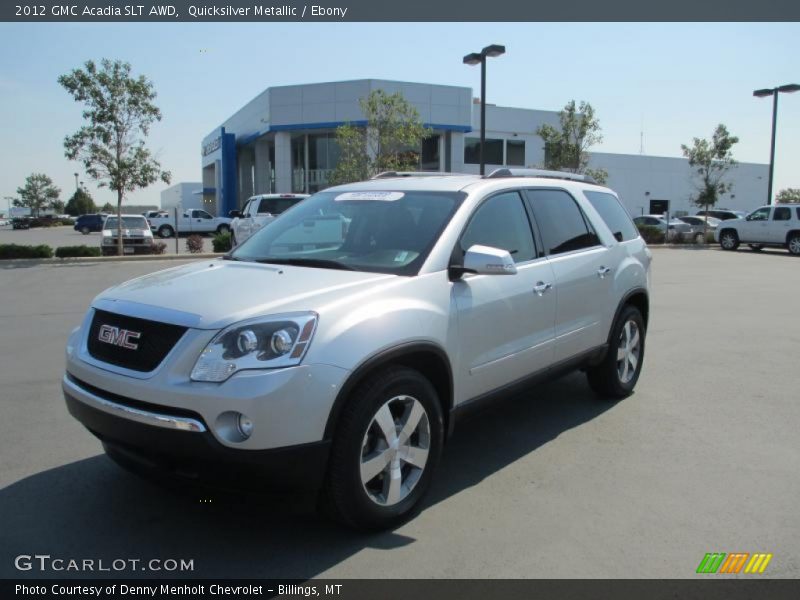 Quicksilver Metallic / Ebony 2012 GMC Acadia SLT AWD