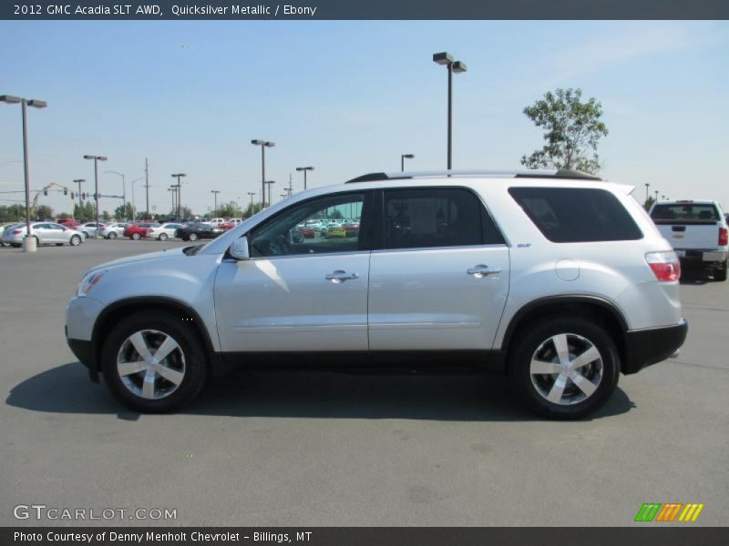 Quicksilver Metallic / Ebony 2012 GMC Acadia SLT AWD