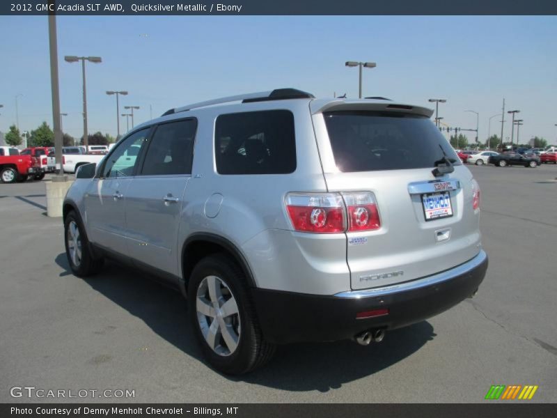 Quicksilver Metallic / Ebony 2012 GMC Acadia SLT AWD