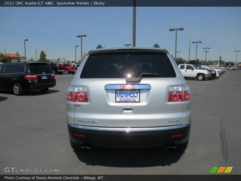Quicksilver Metallic / Ebony 2012 GMC Acadia SLT AWD