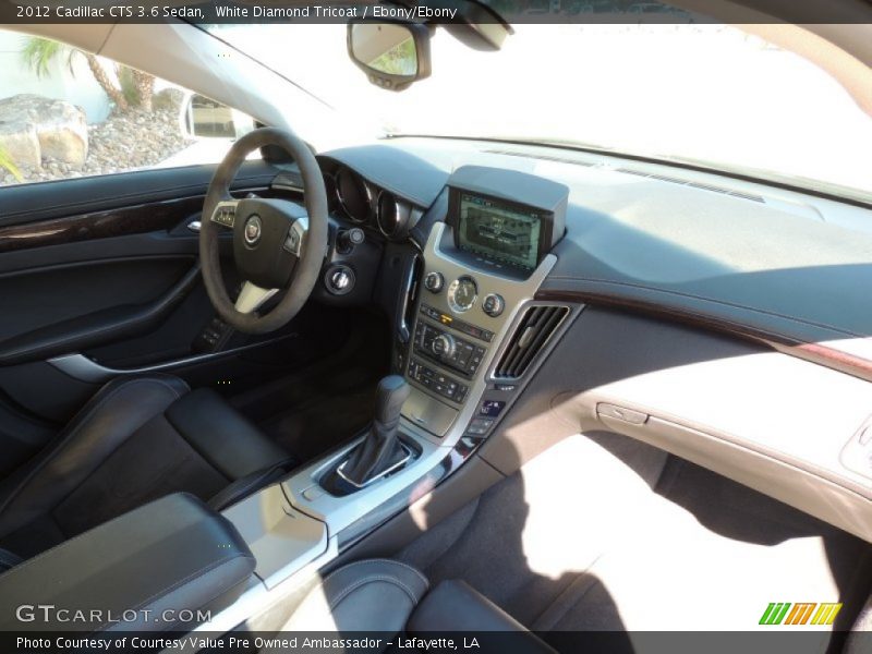 White Diamond Tricoat / Ebony/Ebony 2012 Cadillac CTS 3.6 Sedan