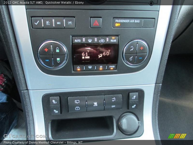 Quicksilver Metallic / Ebony 2012 GMC Acadia SLT AWD