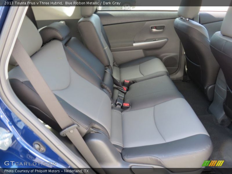 Blue Ribbon Metallic / Dark Gray 2013 Toyota Prius v Three Hybrid