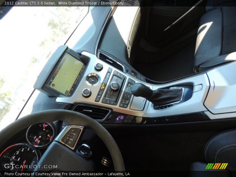 White Diamond Tricoat / Ebony/Ebony 2012 Cadillac CTS 3.6 Sedan