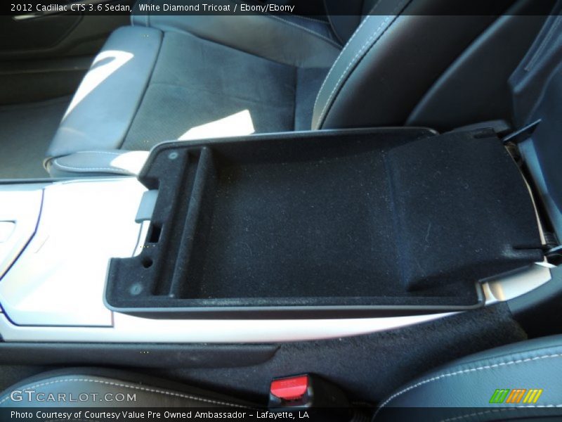 White Diamond Tricoat / Ebony/Ebony 2012 Cadillac CTS 3.6 Sedan