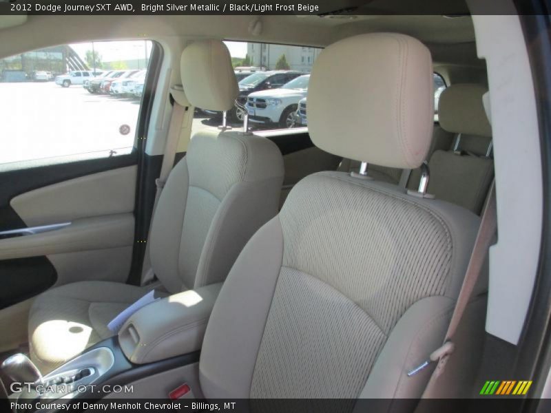 Bright Silver Metallic / Black/Light Frost Beige 2012 Dodge Journey SXT AWD