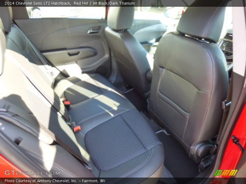 Red Hot / Jet Black/Dark Titanium 2014 Chevrolet Sonic LTZ Hatchback