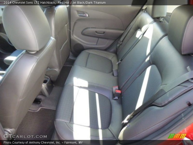 Red Hot / Jet Black/Dark Titanium 2014 Chevrolet Sonic LTZ Hatchback