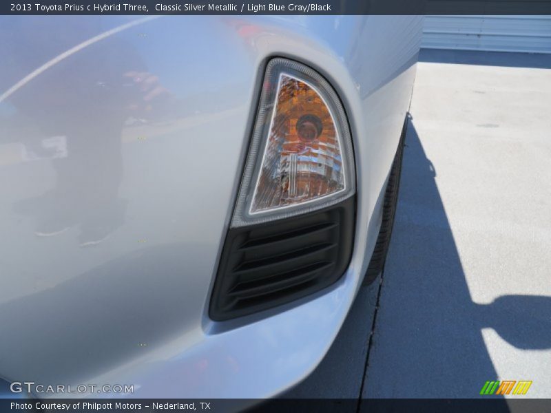 Classic Silver Metallic / Light Blue Gray/Black 2013 Toyota Prius c Hybrid Three