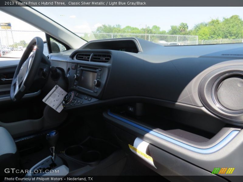 Classic Silver Metallic / Light Blue Gray/Black 2013 Toyota Prius c Hybrid Three
