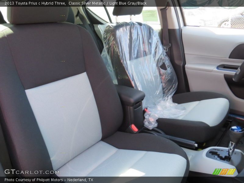 Classic Silver Metallic / Light Blue Gray/Black 2013 Toyota Prius c Hybrid Three