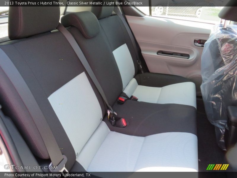 Classic Silver Metallic / Light Blue Gray/Black 2013 Toyota Prius c Hybrid Three