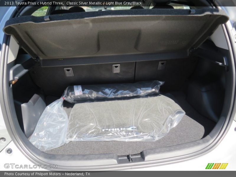 Classic Silver Metallic / Light Blue Gray/Black 2013 Toyota Prius c Hybrid Three