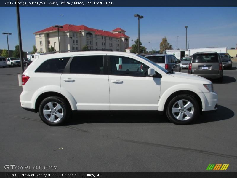 White / Black/Light Frost Beige 2012 Dodge Journey SXT AWD