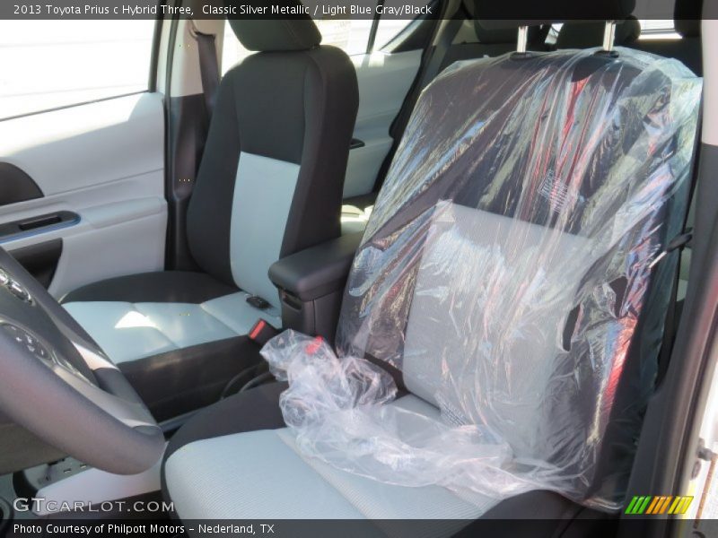 Classic Silver Metallic / Light Blue Gray/Black 2013 Toyota Prius c Hybrid Three