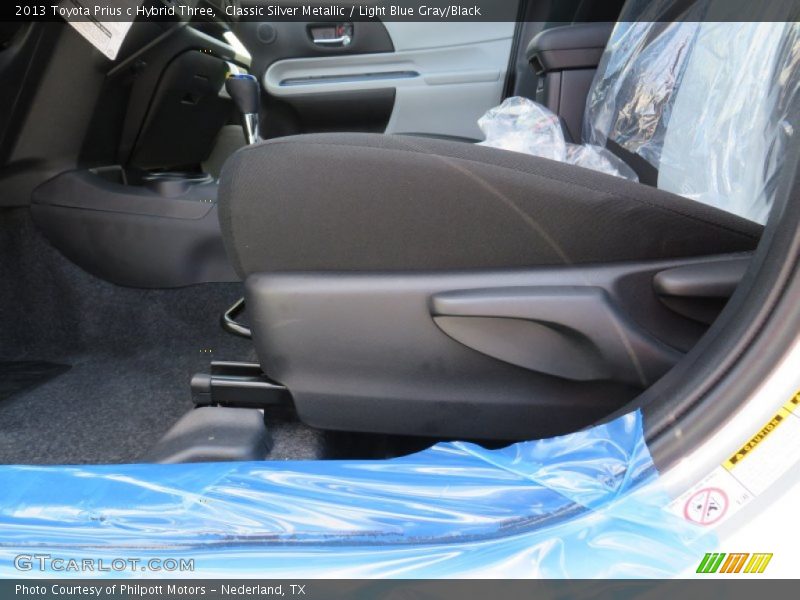 Classic Silver Metallic / Light Blue Gray/Black 2013 Toyota Prius c Hybrid Three