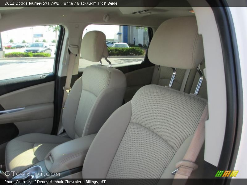 White / Black/Light Frost Beige 2012 Dodge Journey SXT AWD