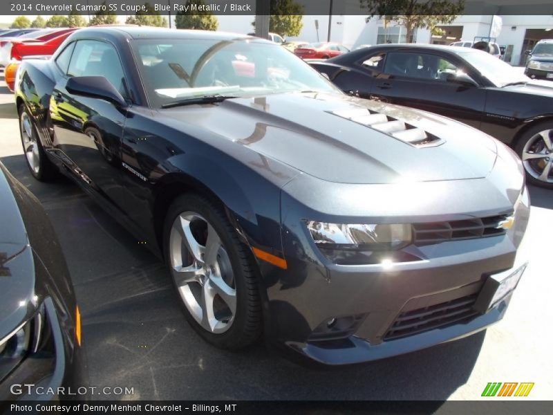 Blue Ray Metallic / Black 2014 Chevrolet Camaro SS Coupe