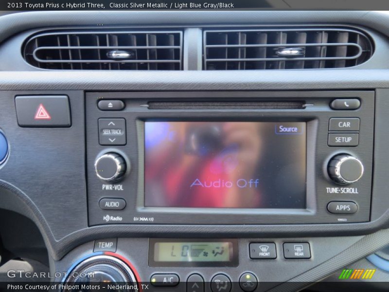 Classic Silver Metallic / Light Blue Gray/Black 2013 Toyota Prius c Hybrid Three