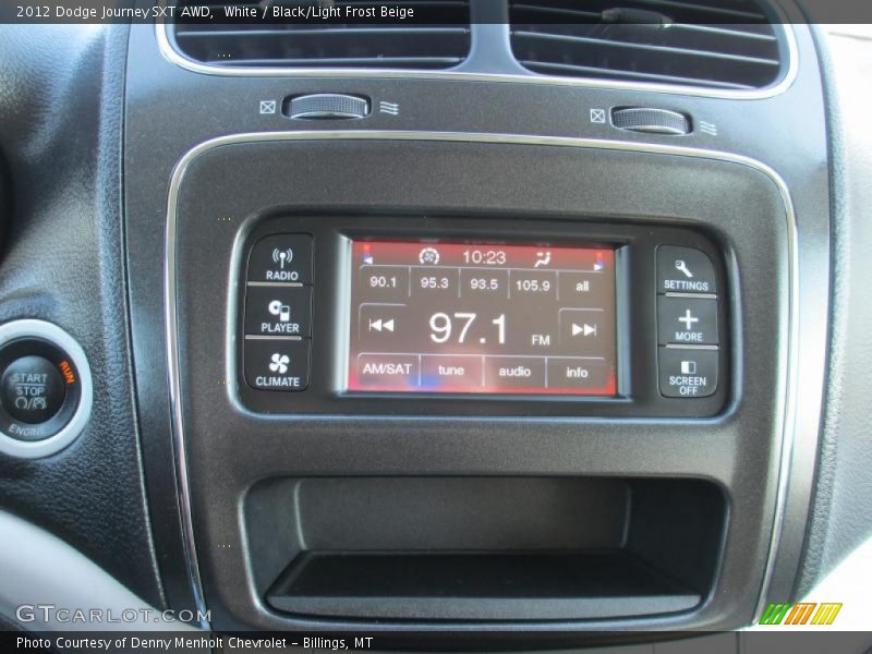 White / Black/Light Frost Beige 2012 Dodge Journey SXT AWD