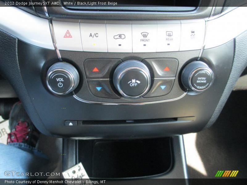 White / Black/Light Frost Beige 2012 Dodge Journey SXT AWD