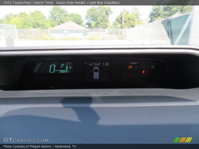 Classic Silver Metallic / Light Blue Gray/Black 2013 Toyota Prius c Hybrid Three