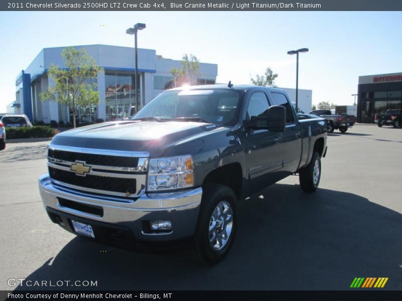 Blue Granite Metallic / Light Titanium/Dark Titanium 2011 Chevrolet Silverado 2500HD LTZ Crew Cab 4x4