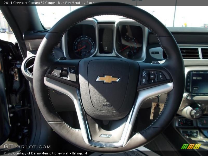 Blue Ray Metallic / Black 2014 Chevrolet Camaro SS Coupe