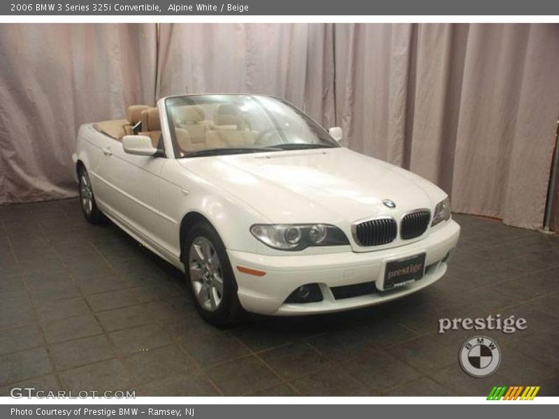 Alpine White / Beige 2006 BMW 3 Series 325i Convertible