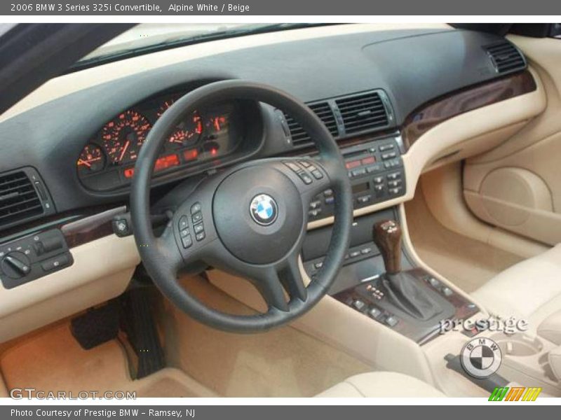 Alpine White / Beige 2006 BMW 3 Series 325i Convertible