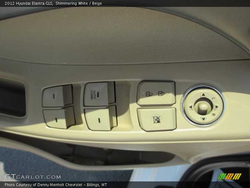 Shimmering White / Beige 2012 Hyundai Elantra GLS