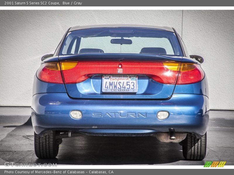 Blue / Gray 2001 Saturn S Series SC2 Coupe