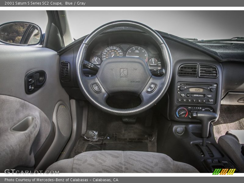 Blue / Gray 2001 Saturn S Series SC2 Coupe