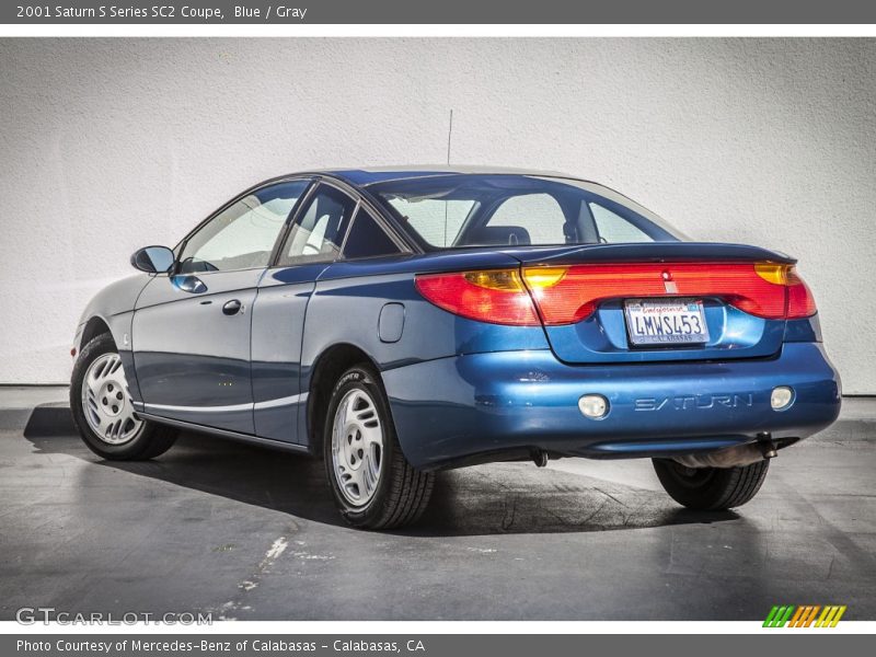 Blue / Gray 2001 Saturn S Series SC2 Coupe