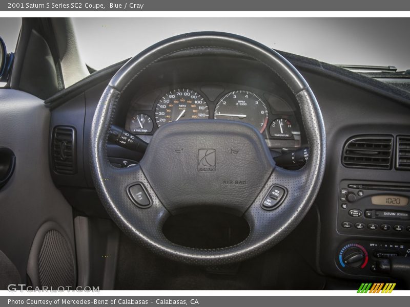 Blue / Gray 2001 Saturn S Series SC2 Coupe