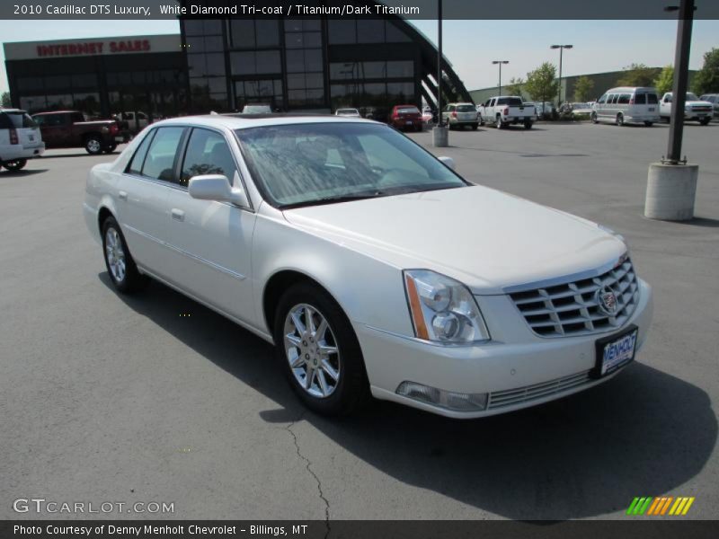 White Diamond Tri-coat / Titanium/Dark Titanium 2010 Cadillac DTS Luxury