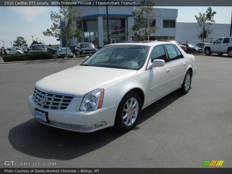 White Diamond Tri-coat / Titanium/Dark Titanium 2010 Cadillac DTS Luxury