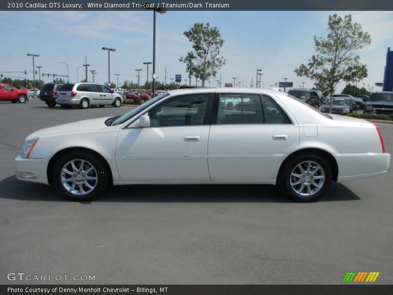 White Diamond Tri-coat / Titanium/Dark Titanium 2010 Cadillac DTS Luxury